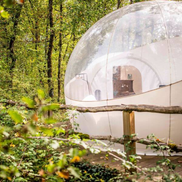 Bulle transparente jacuzzi